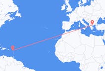 Flyreiser fra Antigua, Antigua og Barbuda til Thessaloniki, Hellas