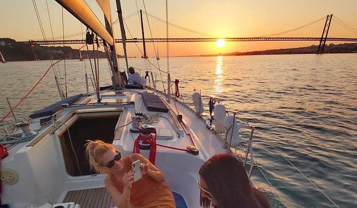 Lisbon Sunset Sailing with Portuguese Wine & History
