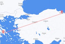 Flyreiser fra Athen, Hellas til Samsun, Tyrkia