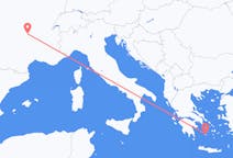 Flyg från Clermont-Ferrand, Frankrike till Plaka, Milos, Grekland