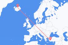 Flights from Denizli to Akureyri