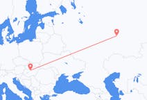 Fly fra Nizjnekamsk til Budapest