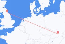 Flights from Poprad, Slovakia to Durham, England, the United Kingdom