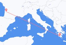 出发地 希腊出发地 卡拉马塔目的地 法国波尔多的航班