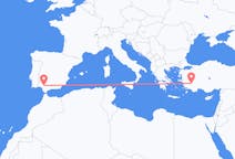 出发地 土耳其出发地 代尼茲利目的地 西班牙塞维利亚的航班