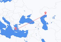 Flyreiser fra Atyrau, Kasakhstan til Milos, Hellas