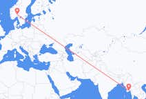Flyreiser fra Yangon, Myanmar (Burma) til Oslo, Norge