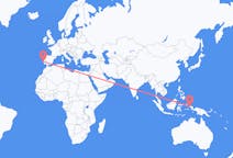 Flyg från Sorong, Indonesien till Lissabon, Portugal