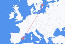 Flyrejser fra Visby, Sverige til Ibiza, Spanien