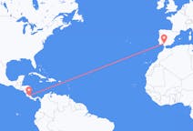 Flyreiser fra Tambor, Costa Rica til Sevilla, Spania