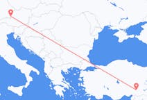 Vluchten van Salzburg naar Kahramanmaraş