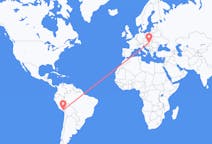Flyreiser fra Arequipa, Peru til Budapest, Ungarn