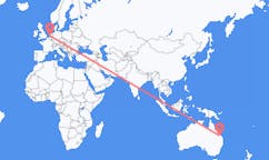 Flyrejser fra Biloela, Australien til Rotterdam, Holland