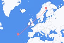 Flyg från Terceira till Luleå