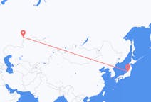 Flyg från Niigata till Tjeljabinsk