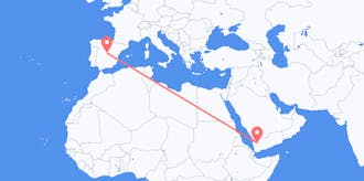 Flights from Yemen to Spain
