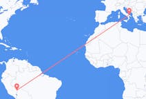 Flyreiser fra Puerto Maldonado, Peru til Bari, Italia