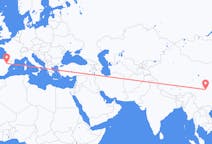 Flights from Chengdu to Zaragoza