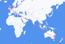 Vols de Moruya, Australie à Birmingham, Angleterre