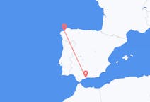 Flights from Málaga to La Coruña