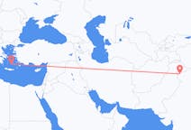 Flyrejser fra Srinagar, Indien til Santorini, Grækenland