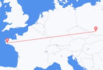 Flights from Quimper, France to Kraków, Poland