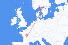 Flyrejser fra Limoges til Göteborg