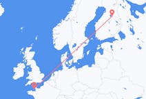 Flyreiser fra Kajana, Finland til Saint Helier, Jersey