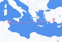 Flyrejser fra Enfidha, Tunesien til Antalya, Tyrkiet