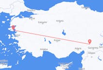 Vluchten van Mytilini naar Kahramanmaraş