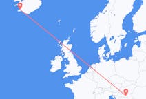 Vluchten van Osijek, Kroatië naar Reykjavík, IJsland