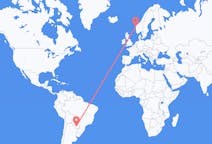 Flyreiser fra Asunción, Paraguay til Florø, Norge