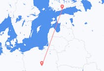 Loty z Łódź, Polska do Helsinki, Finlandia