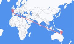 Flyreiser fra Townsville, til Santiago del Monte