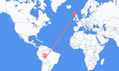 Flyg från Trinidad, Bolivia till Derry, Nordirland