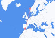Flights from Fes, Morocco to Bergen, Norway