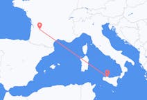 Flyreiser fra Palermo, Italia til Bergerac, Frankrike