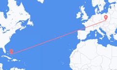 Flights from San Salvador Island, the Bahamas to Katowice, Poland
