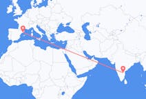 出发地 印度出发地 丘德达帕目的地 西班牙巴塞罗那的航班