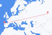 Flights from Tomsk, Russia to Santiago de Compostela, Spain