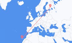 Flights from Savonlinna, Finland to Tenerife, Spain