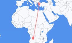 Flyg från Menongue, Angola till Bodrum, Turkiet