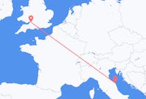 Flyg från Bristol, England till Ancona, Italien