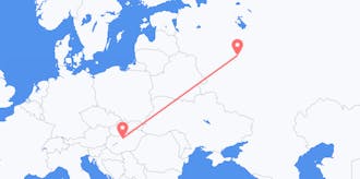 Flyg från Ryssland till Ungern
