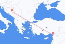 Flyg från Hatay Province, Turkiet till Sarajevo, Turkiet