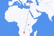 Flyreiser fra Maun, Botswana til Kayseri, Tyrkia