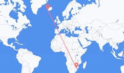 Flyreiser fra Skukuza, Sør-Afrika til Reykjavik, Island