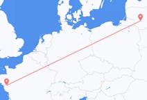 Flights from Kaunas in Lithuania to Nantes in France