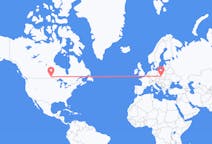 Flyg från Winnipeg, Kanada till Katowice, Polen