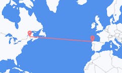 Flyg från Presque Isle, USA till La Coruña, Spanien
